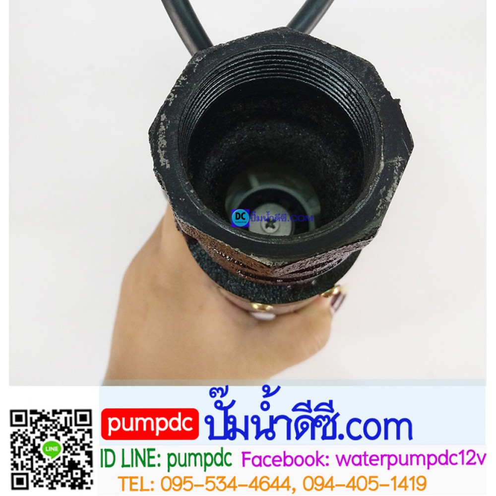 ปั๊มน้ำบาดาลแปรงถ่าน 400W 24V รุ่น 4SCB24-4-40-400 (ระบบใบพัด)